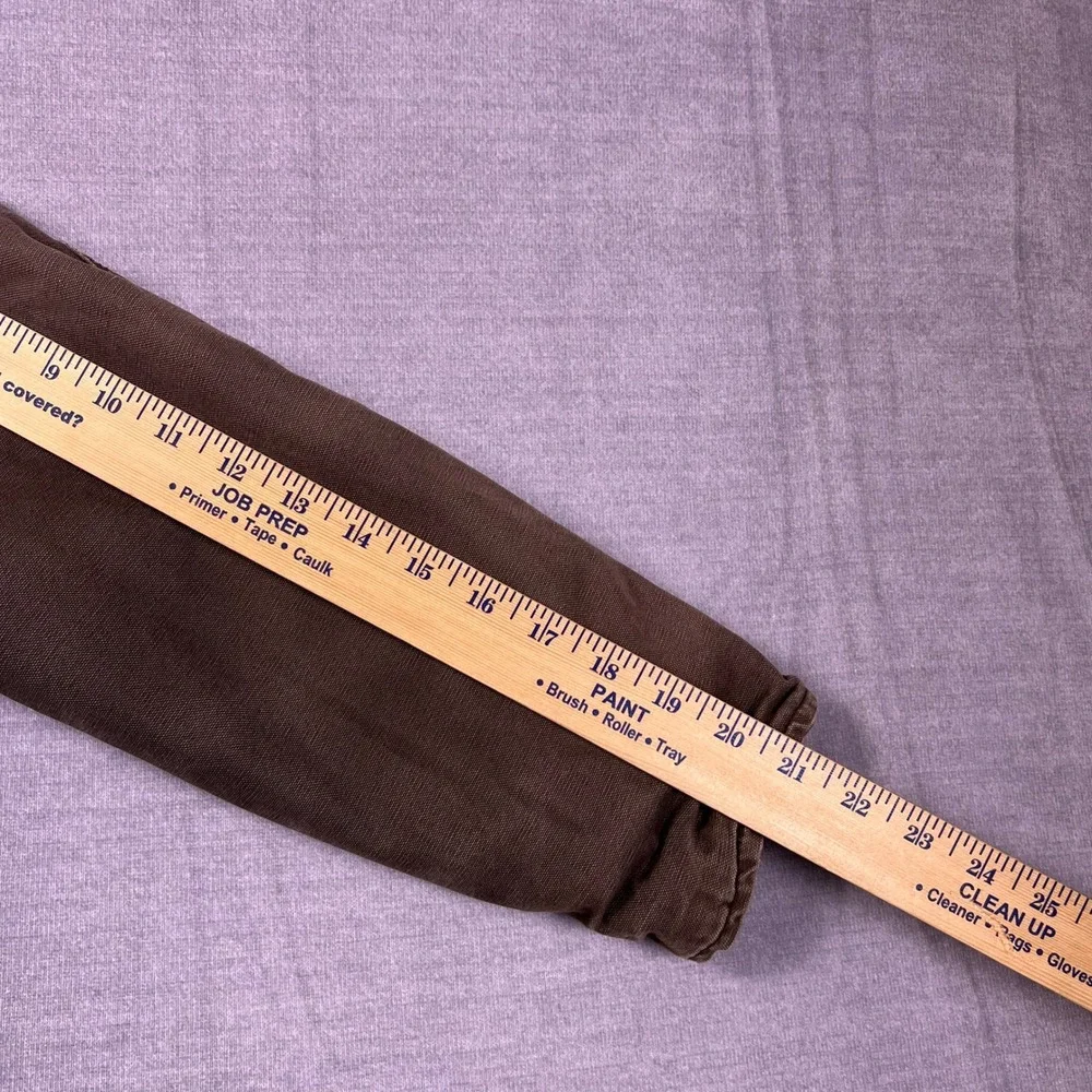 Berne Sherpa Lined Hooded Canvas Work Jacket Youth Small 7-8 Brown‎ Cotton